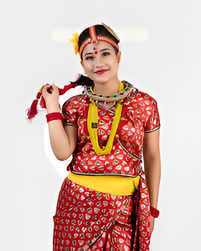 nepali dhaka saree-Picsart-AiImageEnhancer